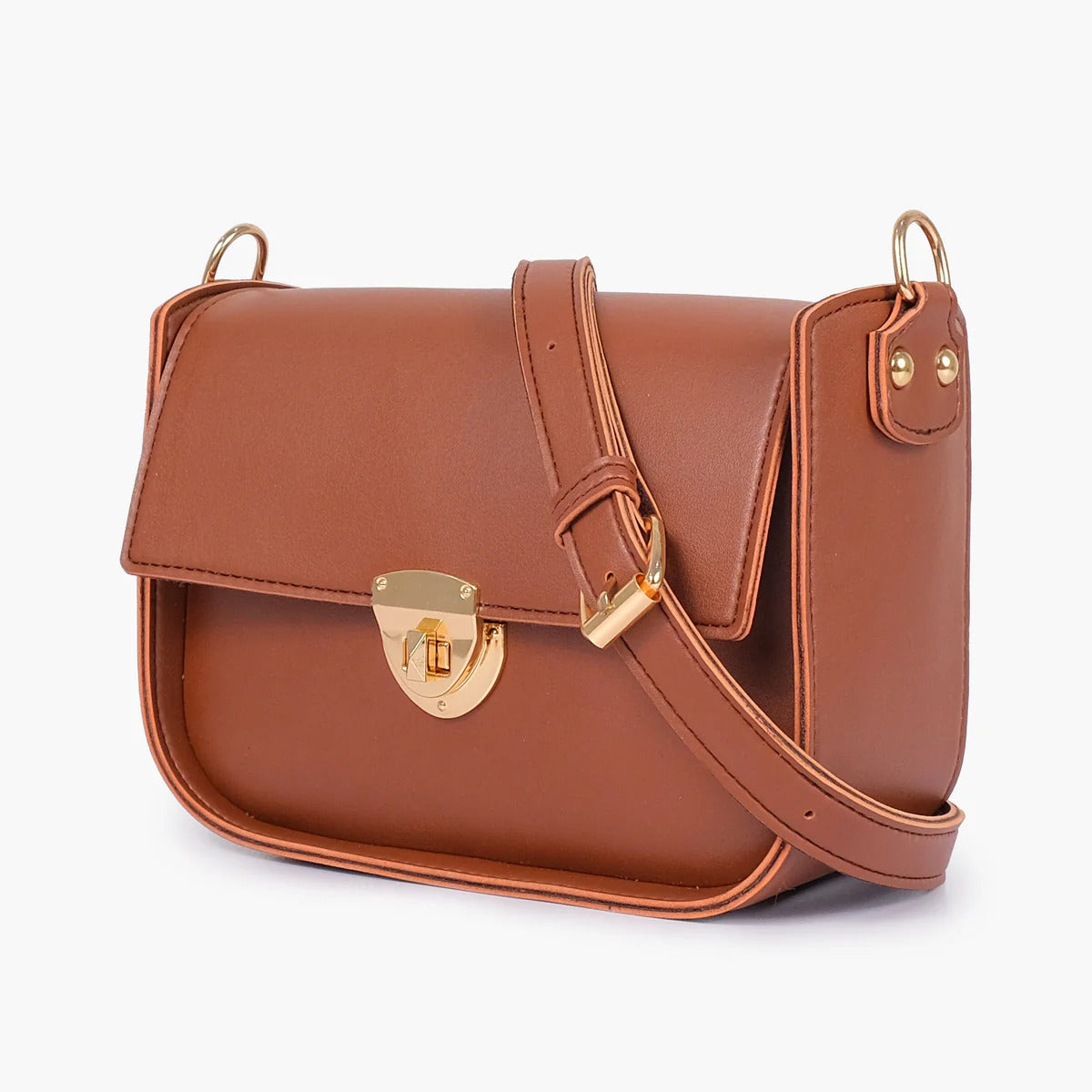 Chestnut Luxe Suede Crossbody Bag