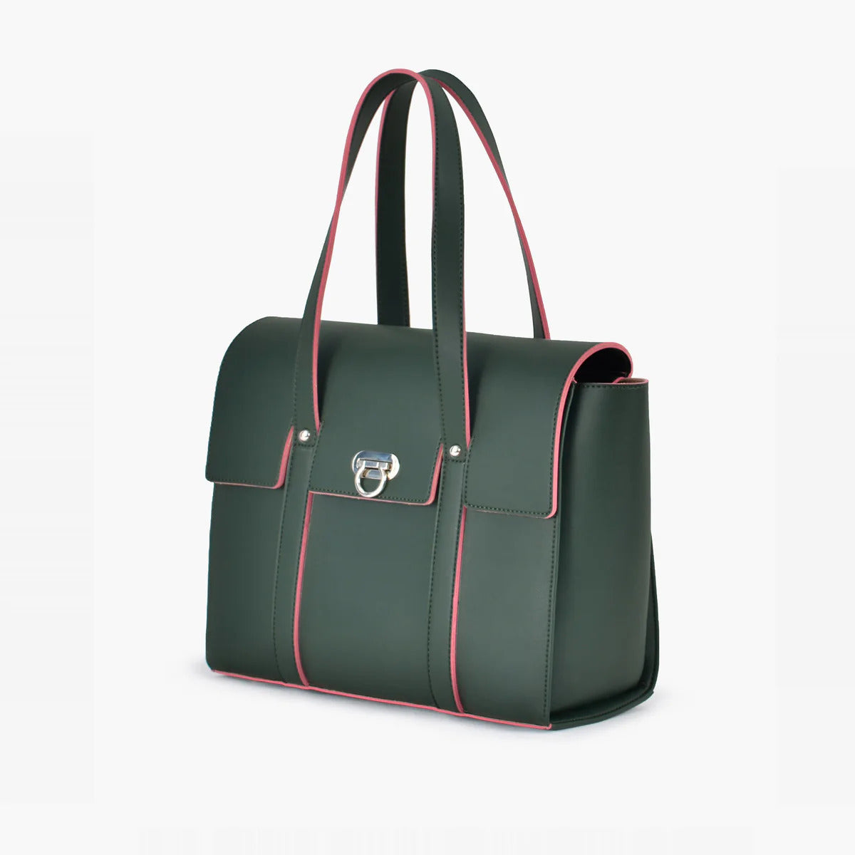 Verdant Heritage Leather Tote Bag