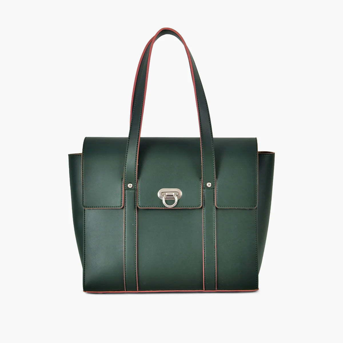 Verdant Heritage Leather Tote Bag