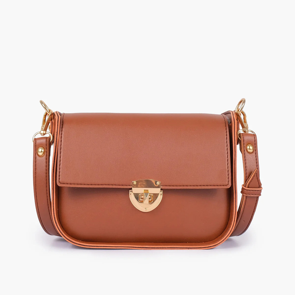 Chestnut Luxe Suede Crossbody Bag